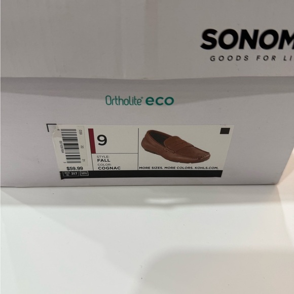 Sonoma Brown  Slip-On Loafers with Moccasin Toe Size 9 OrthLite Eco - Picture 4 of 6